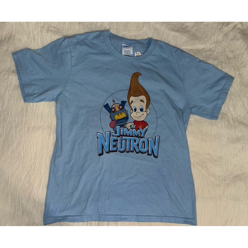 Jimmy‎ Neutron blue short sleeve tshirt kids size medium